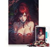 Rompecabezas de la Reina Vampiro Roja para Adolescentes, 1000 Piezas, desafío Mental, Juguete Relajante y Divertido, Corte preciso, Regalo Festivo (50x75cm)