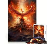 Rompecabezas de la Resurrección del Fénix de 1000 Piezas para Adultos, Juguete Inteligente, Divertido y Casual, con Bordes Lisos, decoración de Pared (38x26cm)