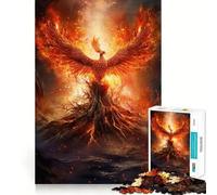 Rompecabezas de la Resurrección del Fénix de 1000 Piezas para Adultos Mejora la Memoria Diversión Tranquila Corte de Primera Calidad Regalo Memorable (38x52cm)
