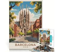 Rompecabezas de la Sagrada Familia, Barcelona, España, para Adolescentes, 1000 Piezas, Juguete antiestrés Smart Reason, Borde Afilado, Regalo de cumpleaños (38x26cm)