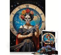Rompecabezas de la Santísima Muerte para Adolescentes, 1000 Piezas, fortalece la Memoria, pasatiempo Tranquilo, Regalo Festivo (38x26cm)