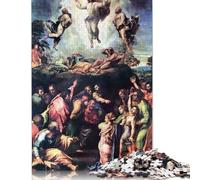 Rompecabezas de la Transfiguración de Rafael, Rompecabezas Rectangular de Papel Entrelazado de precisión para Adultos y niños, 1000 Piezas (75 x 50 cm)