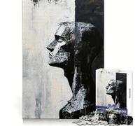 Rompecabezas de la Tristeza Esculpida de 1000 Piezas para Adolescentes, Juguete de lógica Mental, Escape Tranquilo, Arte de Bordes Finos, Coleccionable (50x75cm)