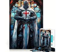Rompecabezas de la Vigilia de los Caballeros Templarios para Adolescentes, 1000 Piezas, Juguete de lógica, diversión Relajante, Bordes Suaves, Regalo de cumpleaños 38x26cm
