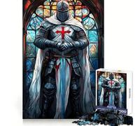 Rompecabezas de la Vigilia de los Caballeros Templarios para Adolescentes, 1000 Piezas, Juguete de lógica, diversión Relajante, Bordes Suaves, Regalo de cumpleaños 38x26cm
