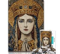 Rompecabezas de la Virgen María para Adolescentes, Ayuda a ejercitar el Cerebro, Juguetes adictivos para Cultivar la Paciencia, una Obra de Arte de 38x26cm