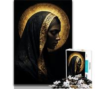 Rompecabezas de la Virgen María para Adultos y Adolescentes, 1000 Piezas Ejercita el Cerebro Juguetes adictivos para Cultivar la Paciencia Una Obra de Arte (50x75cm)