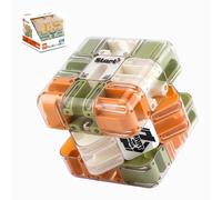 Rompecabezas de laberinto 3D laberinto cubo laberinto bola complejo rompecabezas con bolas giratorias, juego de laberinto interactivo juguete de entrenamiento cerebral para aliviar el estrés para