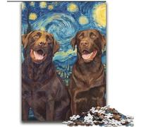 Rompecabezas de Labrador bajo Las Estrellas para Adolescentes, 2000 Piezas, Ideal como Juego Educativo, Regalo de cumpleaños, decoración de Pared (70x100cm)