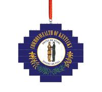 Rompecabezas de ladrillo artesanal, bloque de construcción, decoración de bricolaje, rompecabezas 3D, regalo pensativo, impresión de la bandera del estado de Kentucky