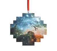 Rompecabezas de ladrillo artístico en forma de pastilla 3D, para decoración del hogar, espacio de galaxia. (2) impresión