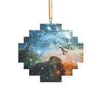 Rompecabezas de ladrillo artístico en forma de pastilla 3D, para decoración del hogar, espacio de galaxia. (2) impresión