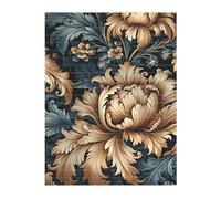 Rompecabezas de ladrillos 3D Art 141 piezas de bloques de ladrillos creativos DIY bloques de construcción patrón de damasco impreso