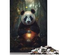 Rompecabezas de lámpara Brillante de Panda mágico: desafiante y Estimulante Rompecabezas de cartón 100% Reciclado para Adultos y niños, 1000 Piezas (75 x 50 cm)