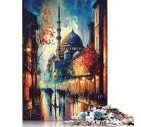 Rompecabezas de Las Calles de Estambul para Adultos, 1000 Piezas, Juguetes para familias, Juegos de cumpleaños, Rompecabezas para niños y niñas (38 x 26 cm)