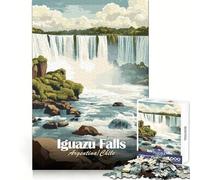 Rompecabezas de Las Cataratas del Iguazú,Argentina/Chile para Adolescentes,1000 Piezas,Desarrollo Cerebral,Entretenimiento Tranquilo,Juego Limpio,Regalo de Temporada (50x75cm)