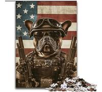 Rompecabezas de Las Fuerzas Especiales Bulldog para Adolescentes: 1000 Piezas, Juegos Divertidos Cada Pieza es única Juego desafiante y Divertido para Toda la Familia (50x75cm)