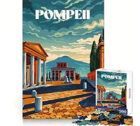 Rompecabezas de Las ruinas de Pompeya de 1000 Piezas para Adultos Refuerza la Memoria Entretenimiento Regalo Elegante (50x75cm)