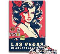 Rompecabezas de Las Vegas Girl de Azul para Adultos, 1000 Piezas, Juguetes educativos, Juegos antiestrés, Regalos de Amigo Invisible para niños de 14 años, 1000 Piezas (50x75cm)