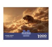 Rompecabezas de León Rompecabezas para Adultos y Niños. 1000 Piezas Animal Magnífico y Poderoso Desafío Caprichoso Juego Educativo para Adultos y Niños de 14 Años y Más 70x50cm/1000pcs