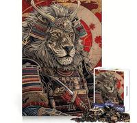 Rompecabezas de león samurái para Adolescentes, 1000 Piezas, Juguete para ejercitar la Mente, Arte para Relajarse, (50x75cm)