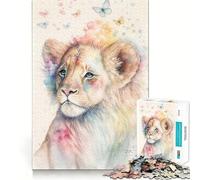 Rompecabezas de Leones adorables para Adolescentes, 1000 Piezas, Juguete para ejercitar la Mente, fácil y Divertido de armar, Regalo entrañable 50x75cm