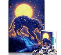 Rompecabezas de Leopardo Dorado de 1000 Piezas: ejercita tu Cerebro, Juega con adictivos Juguetes para Cultivar la Paciencia, un desafío único 75x50cm