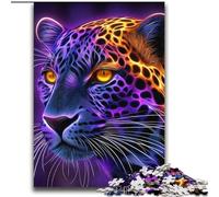 Rompecabezas de Leopardo neón de 2000 Piezas para Adolescentes y Adultos Un Juego desafiante, Toda la Familia (70x100cm)