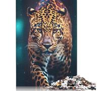 Rompecabezas de Leopardo Premium de Papel 100% Reciclado, Rectangular, 1000 Piezas (75 x 50 cm)