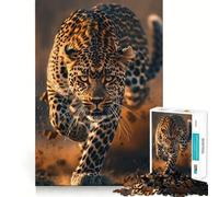 Rompecabezas de Leopardo Salvaje para Adultos,1000 Piezas,Juego para estimular la Mente,diseño Ajustado sin Huecos,Regalo de cumpleaños,Juguete para ejercitar el Cerebro (38x26cm)