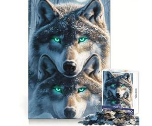 Rompecabezas de Loba Madre y Cachorro para Adolescentes, 1000 Piezas, Estimulante Mental, Suave y con Encaje Firme, Ideal para Vacaciones (38x52cm)