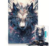 Rompecabezas de Lobo de 1000 Piezas Juguete Creativo para desarrollar la Habilidad componentes Resistentes y de Corte Limpio Ideal para Viajar Juego Mental Regalo (50x75cm)
