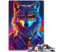 Rompecabezas de Lobo Genial de 2000 Piezas para Adultos, Juguete Educativo Intelectual y Relajante, cumpleaños, decoración de Pared (70x100cm)