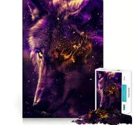 Rompecabezas de Lobo pixelado para Adolescentes, 1000 Piezas, Juguete Que desafía la Mente, diversión Relajante, Corte preciso, Regalo Festivo (50x75cm)