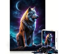 Rompecabezas de Lobo y Hombre Lobo de 1000 Piezas para Adultos Potencia la Mente, Relajante y Divertido Bordes Uniformes Regalo Original (38x52cm)