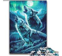 Rompecabezas de Lobos Aullando en la Montaña para Adolescentes, 2000 Piezas, Ideal para armar Regalo Ideal para Toda la Familia Apto para niños de 14 años (70x100cm)