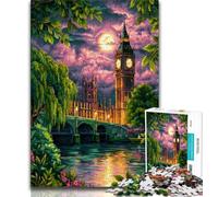 Rompecabezas de Londres de Noche de 1000 Piezas para Adolescentes, Ideal como Juego Educativo, Toda la Familia (38x26cm)