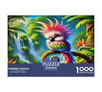 Rompecabezas de Loro de 1000 Piezas: Aves exóticas, Jungla, Vibrantes, psicodélicos, Salvajes, para Adultos, Juego Educativo, Rompecabezas, Regalo Divertido para el hogar, 38 x 26 cm (1000 Piezas)