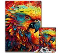 Rompecabezas de Loro de 1000 Piezas para Adultos. Rompecabezas difícil para Adultos navideño y decoración del hogar. 50x75cm/19,68x29,52 Pulgadas.