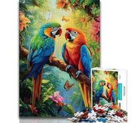 Rompecabezas de Loro de la Jungla de 1000 Piezas para Adolescentes, un Regalo desafiante y difícil para Toda la Familia (50x75cm)