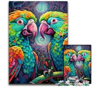 Rompecabezas de Loros Coloridos de 1000 Piezas para Adultos. Rompecabezas difíciles para Adultos navideño y decoración del hogar. 50x75cm/19,68x29,52 Pulgadas.