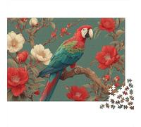 Rompecabezas de Loros Coloridos, Divertido Juego Educativo para Toda la Familia. Dificultad Alta, Pero no Aburrido. 500 Piezas (52 x 38 cm).