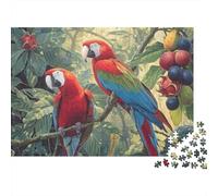 Rompecabezas de Loros Coloridos para Toda la Familia. Ideas Hombres y Mujeres. 1000 Piezas (75 x 50 cm).
