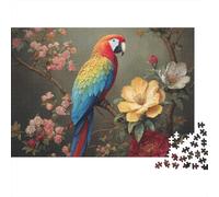 Rompecabezas de Loros de Colores: un pasatiempo Encantador. La Herramienta unir Piezas. 1000 Piezas (75 x 50 cm).