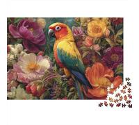 Rompecabezas de Loros de Colores: un pasatiempo Encantador. La Herramienta unir Piezas. 1000 Piezas (75 x 50 cm).
