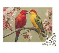 Rompecabezas de Loros de Colores: un pasatiempo Encantador. La Herramienta unir Piezas. 1000 Piezas (75 x 50 cm).