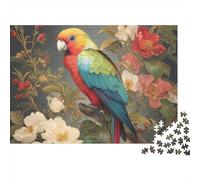 Rompecabezas de Loros de Colores: un pasatiempo Encantador. La Herramienta unir Piezas. 1000 Piezas (75 x 50 cm).