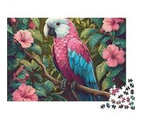 Rompecabezas de Loros de Colores: un pasatiempo Encantador. La Herramienta unir Piezas. 1000 Piezas (75 x 50 cm).