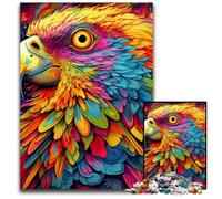 Rompecabezas de Loros para Adultos, 1000 Piezas de cartón, Juego de ingenio para Adolescentes, Fiestas, 26x38cm/10,23x14,96 Pulgadas.