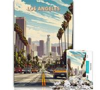 Rompecabezas de Los Ángeles de 1000 Piezas para Adolescentes, Juego de Preguntas y respuestas, decoración de Pared, cumpleaños y Navidad, 38x26cm